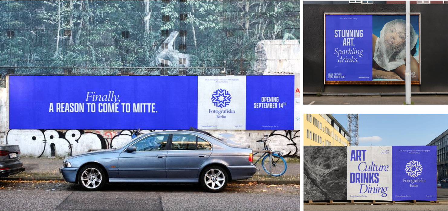 Fotografiska Berlin outdoor launch campaign placements